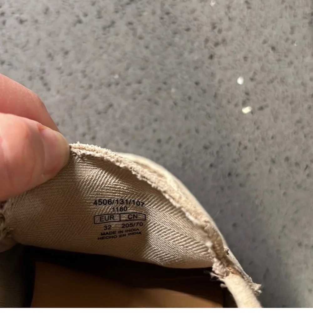 Zara leather loafers shoes size 1
